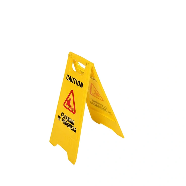 Customized Yellow Wet Floor Warning a-Frame Caution Sign Board