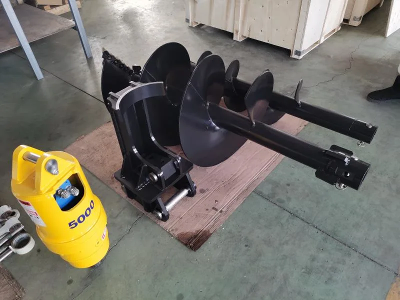 Earth Drill Machine Hydraulic Auger for Sk115 Sk120 Excavator