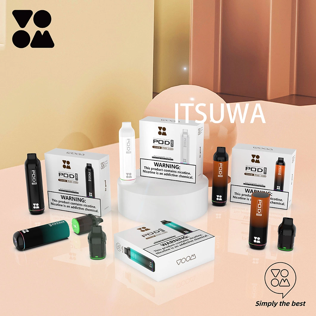 Pod de Voom d'Itsuwa 1500 puffs à usage unique E-Vape bâton de Puff 600 cigarette électronique