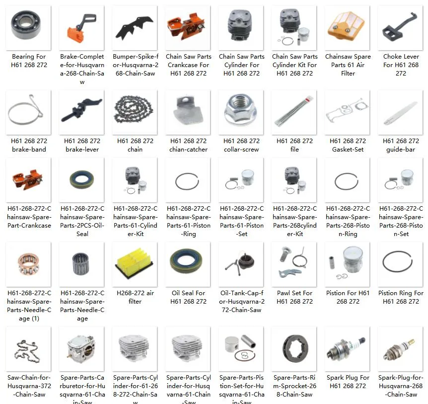 Petrol Gasoline Chainsaw H268 Spare Replacement Parts