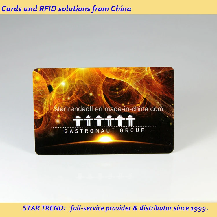 Plastic Business/Membership Card for Hotel/Game System/Amusement Park Made of PVC/Pet/Paper