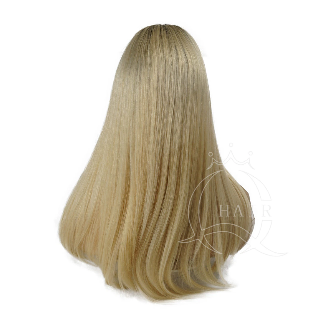 Não escorregadio PU Elástico imitação de couro cabeludo Lace frente all mão atada Medical peruca para perda de cabelo Alopecia Cliente Cancro Natural Peruca Cabelo humano Perucas Perruque