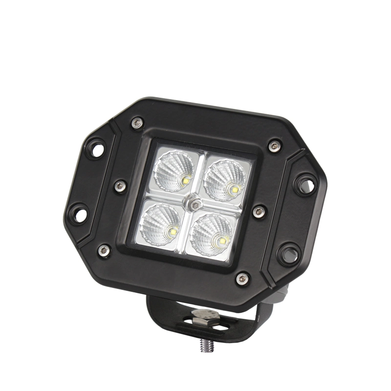 ضوء عمل LED CREE Dush CREE مقاوم للمياه IP68، ضوء بيان CREE بقدرة 16 واط بالنسبة إلى قارب جيب سيارات جيب متعددة الاستعمالات على الطرق الوعرة