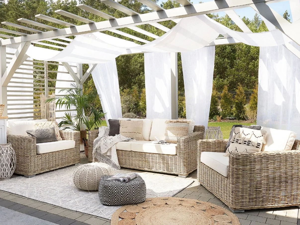 Rattan 3 PCS Ready to Ship Outdoor Furniture Modern Patio Furniture Aluminum Rattan Sofa