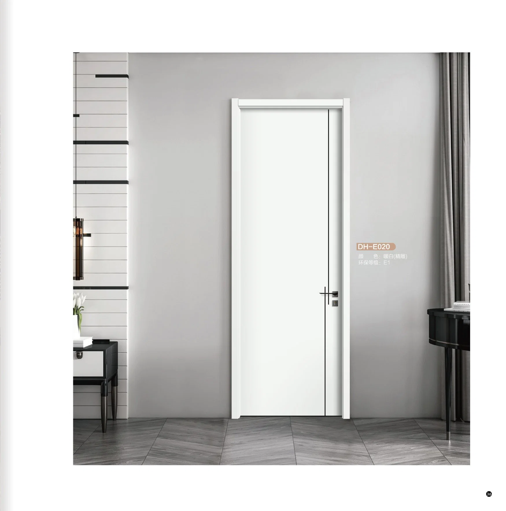 Polymer Interior Doors Frame Waterproof Others Bathroom Doors Sets Hotel WPC Door