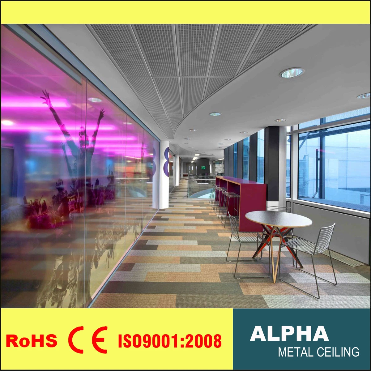 Aluminum Ceiling Panel Metal Suspended Clip in Tile Ceiling