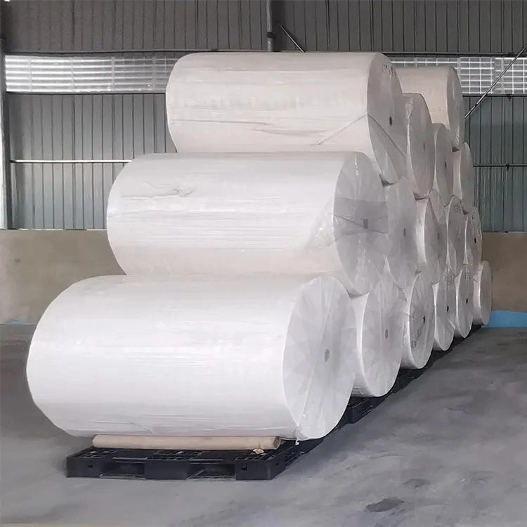 Toilet Paper Parent Jumbo Roll Jumbo Core Tissue Paper Jambo Reel Toilet Tissue Recycled Mix Pulp Raw Materials Base for Napkin