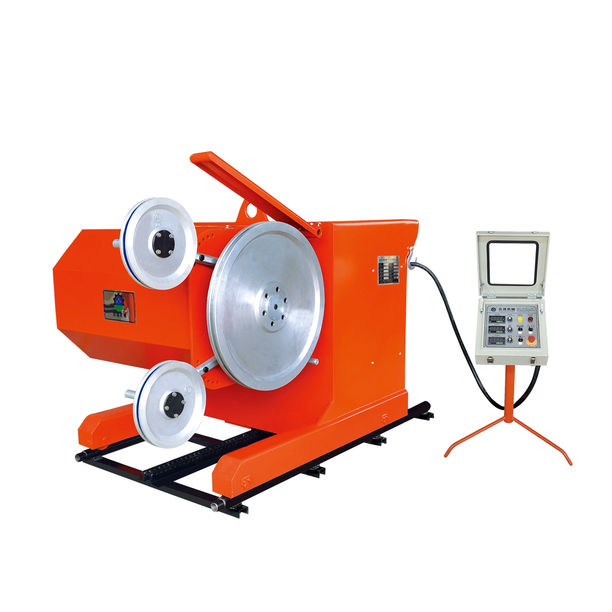 Relaible 2 Inverters Control Marble Stone Cutting Diamond Wire Saw Machine