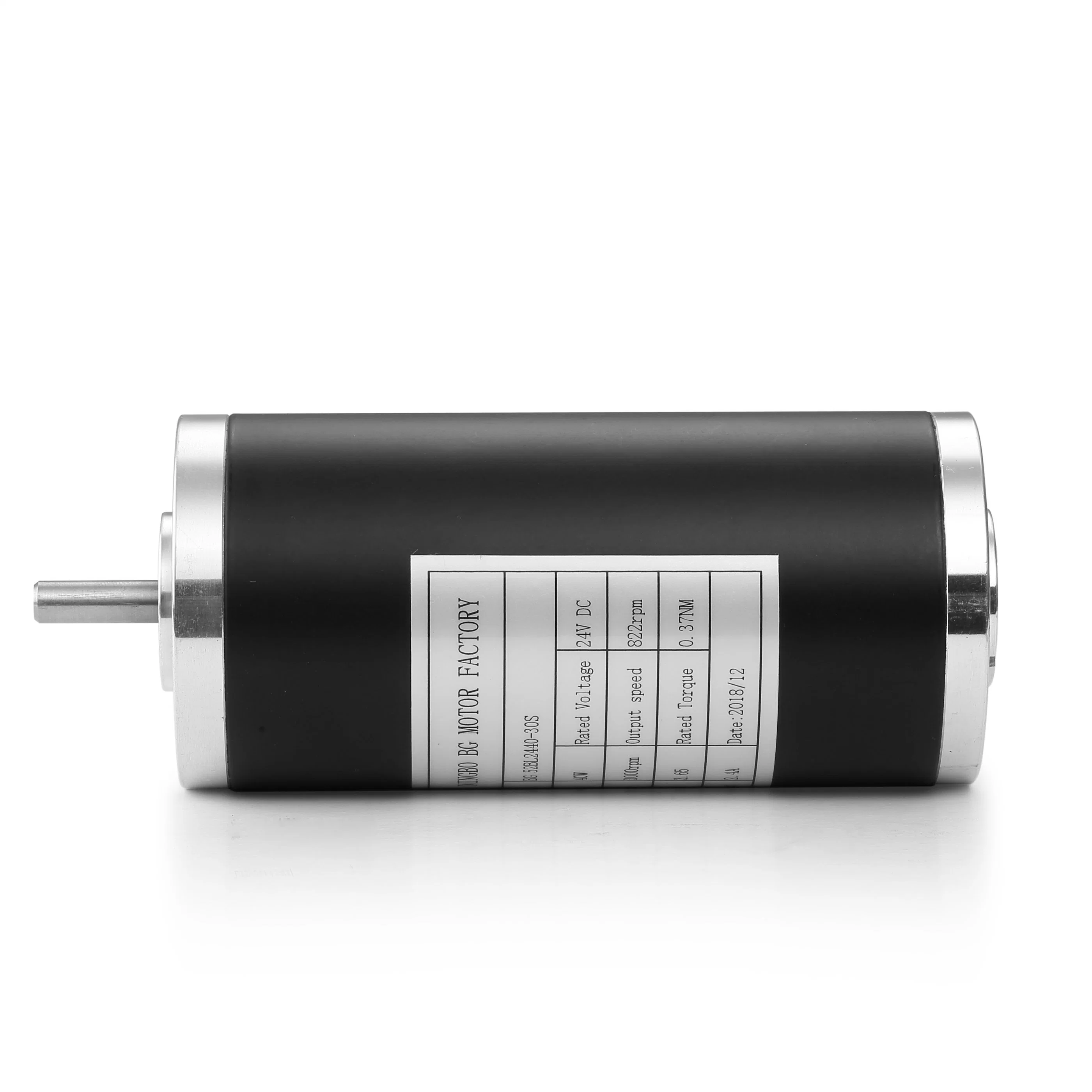 63 mm de 24V DC Motor de cepillo con forma redonda