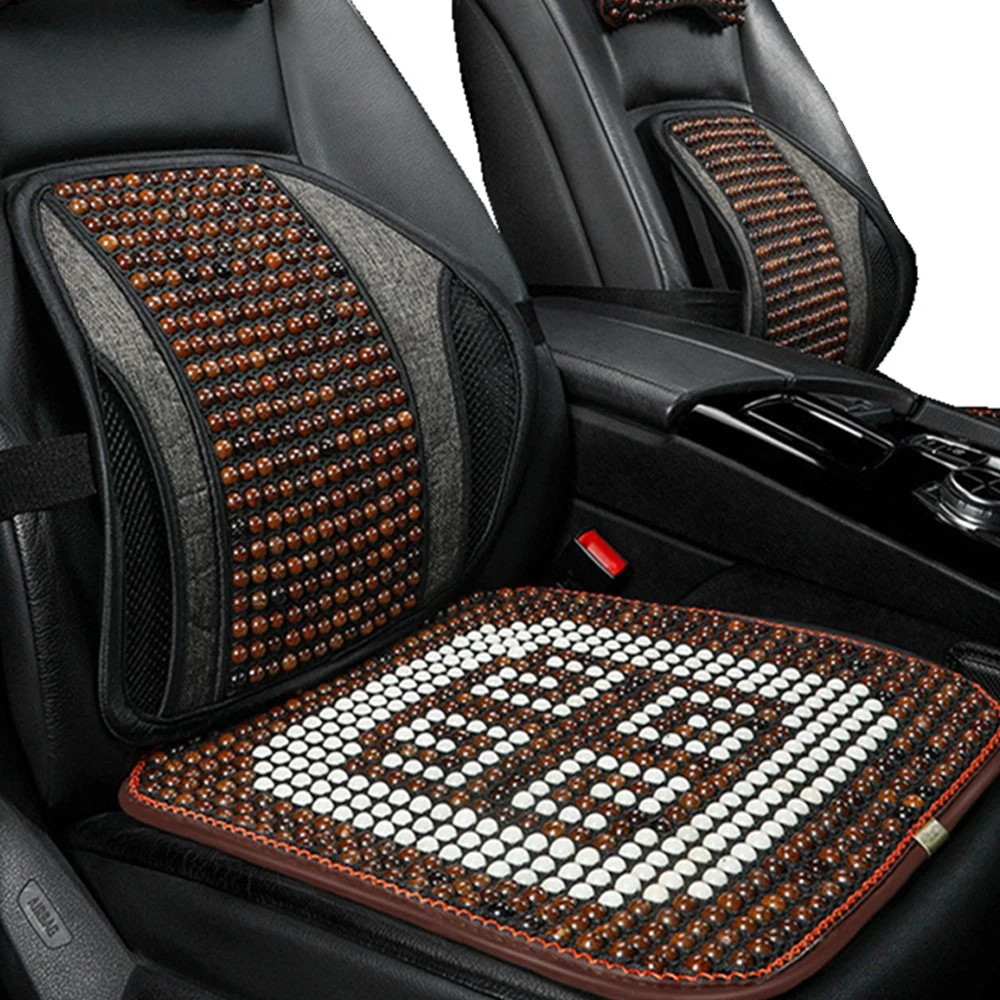 Breathable Truck Spare Parts Massage Breathable Cool Waterproof Color Car Wooden Seat Cushion Cover