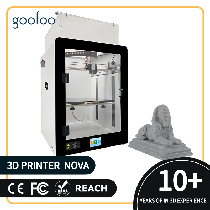 Customizable Metal 3D Printer Large Print Size Auto Leveling Full Metal Body High Precision Printing with ABS, PLA, TPU, Flexible Filament