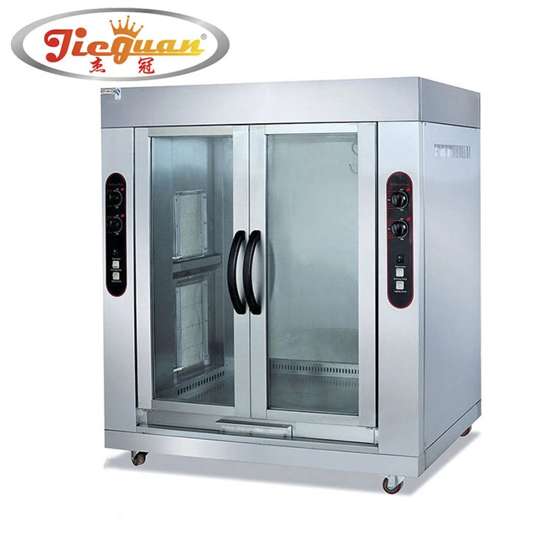 Alimentos carne máquina de cocinar Horno de asar Rotar Horno Grill Equipo Vertical Rotisseries Rotisserie Pollo Cart contenedor eléctrico Chicken Rotisserie