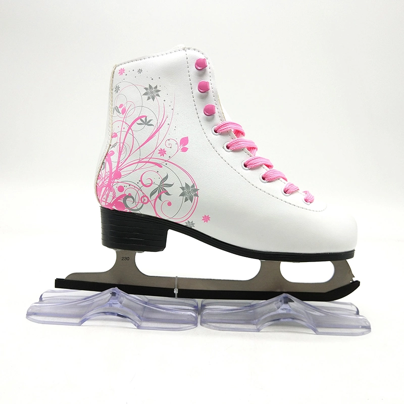 Children Adult Men Women Figure Skating Warm Patterned Ice Skating Shoes