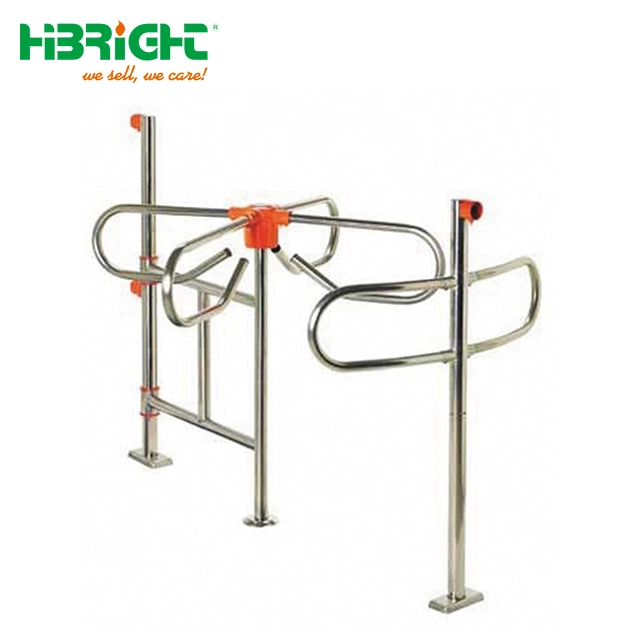 Double Swing Access Control System Turnstile Barrier for Supermarket