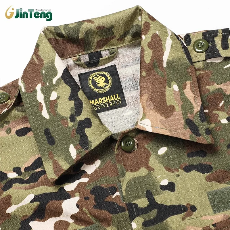 Military Style Uniform Camouflage Bdu Cloth Twill Jungle Outdoor Sports Uniform Suit Sets