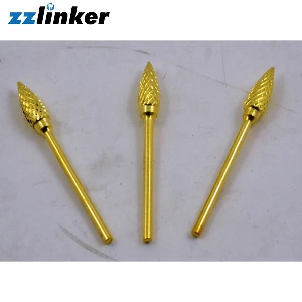 Lk-P21-1 2.35mm HP Dental Micromotor Golden Tungsten Carbide Drills