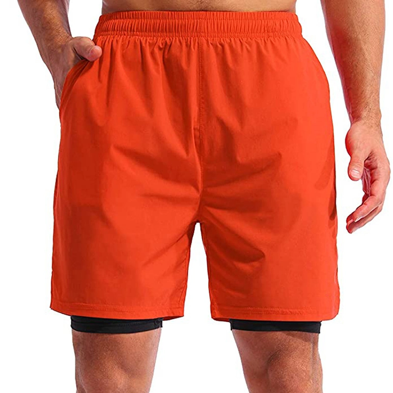 Water Repellent Quick-Dry Breathable Lightweight 4-Way Stretch Mens Swimming Shorts with Compression Boxer Shorts