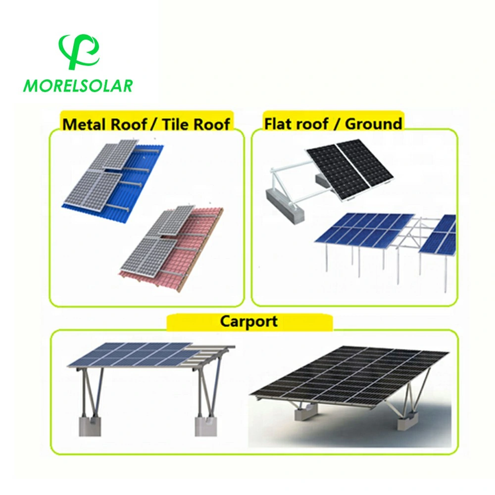 Morel Free Shipping 10kw on Grid Grid Tied PV Solar System Home Use for Lighting Heating Air Conditioner