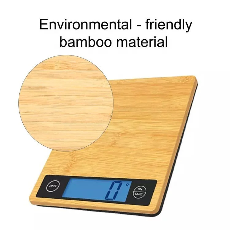 Cheap Durable Slim and Beautiful Bamboo Digital Electronic Kitchen Scale