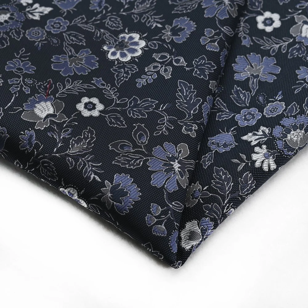 Teñido de hilados de poliéster Yili Floral Jacquard tejido vínculos