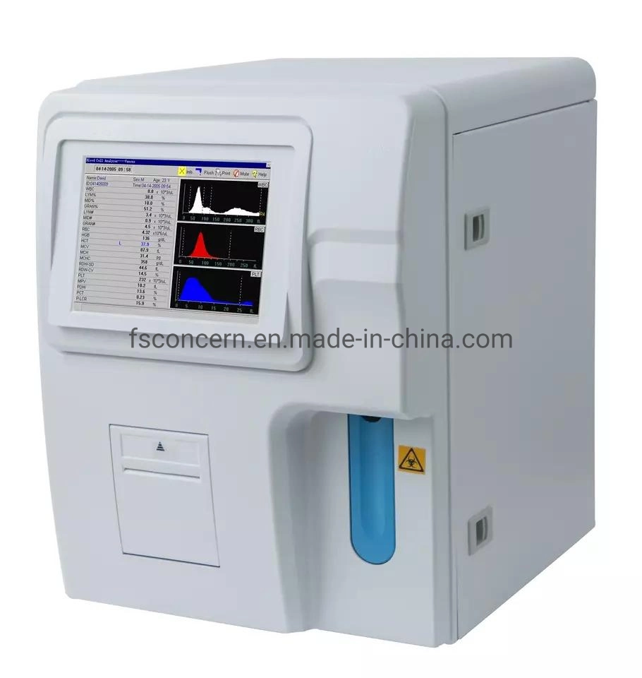 Veterinary 60t/H Clinical Analytical Instruments Auto Hematology Test Blood Cell Contador de máquina