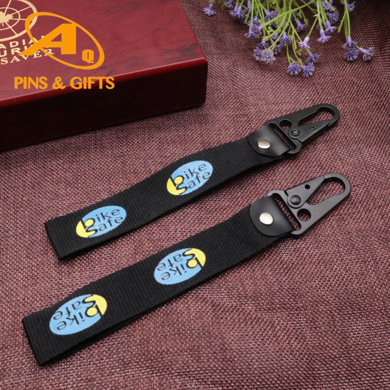 High quality/High cost performance  Printed Polyester Lanyards as Promotional Gifts with Clamp Chain Card Crafts