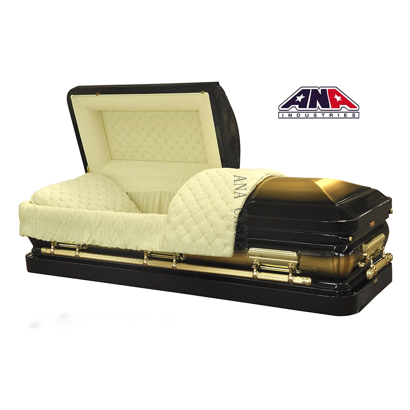 Ana chinois Fournitures Funéraires American Style Coffin solide coffret en bronze