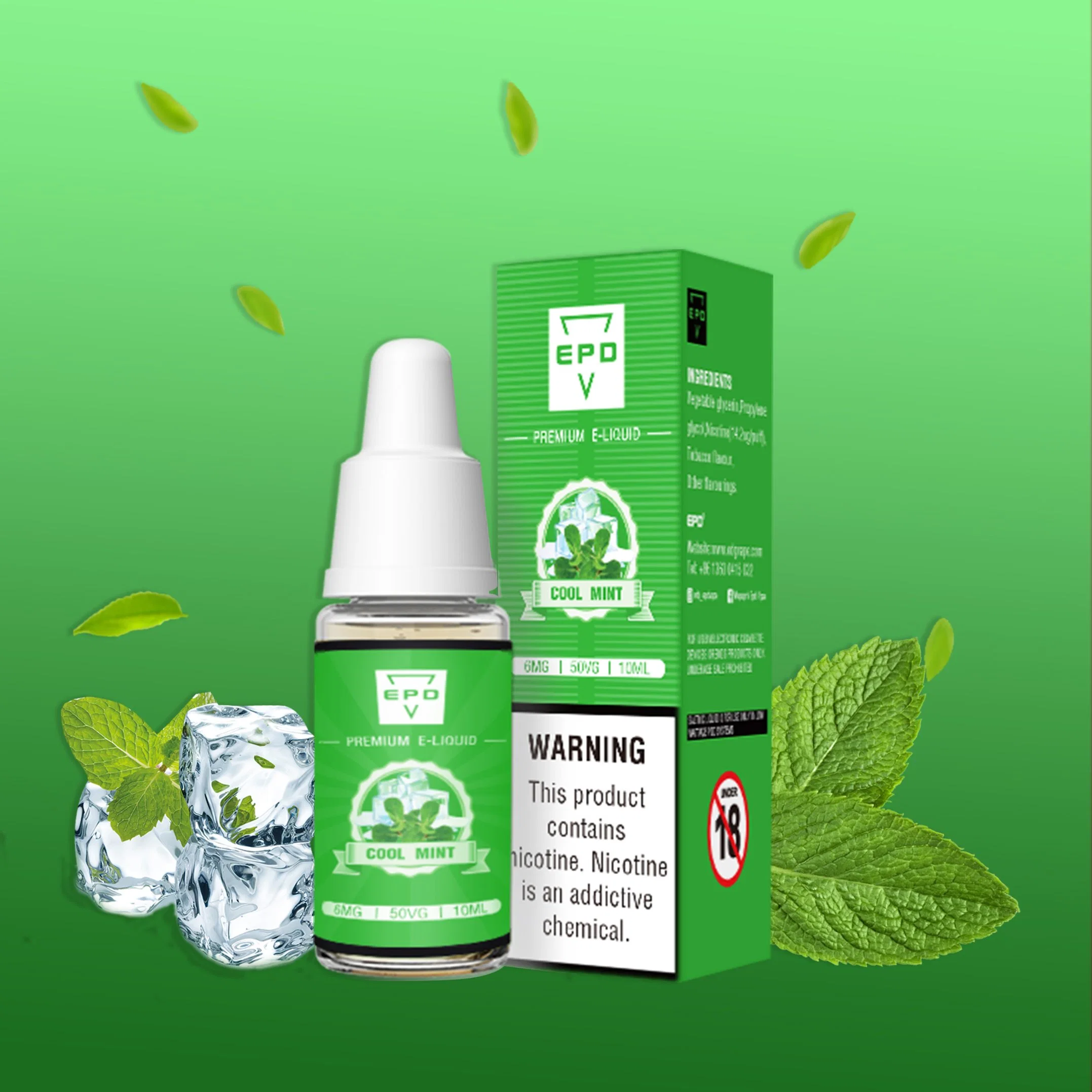 OEM / ODM E Flüssigkeit für EPD Einweg-Vaporizer Zigarettenfilter 10ml