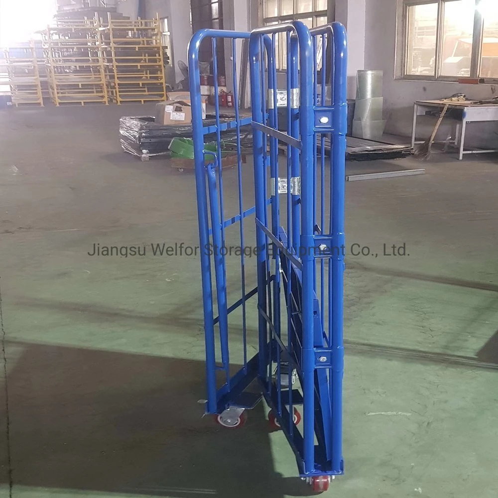 Metal Warehouse Storage Foldable Heavy Duty Roll Cage