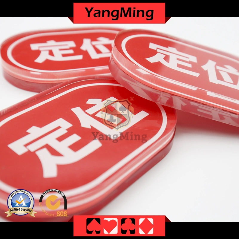 Factory Design Custom Acrylic Dealer Button Niuniu Gambling Poker Table Discard Holder