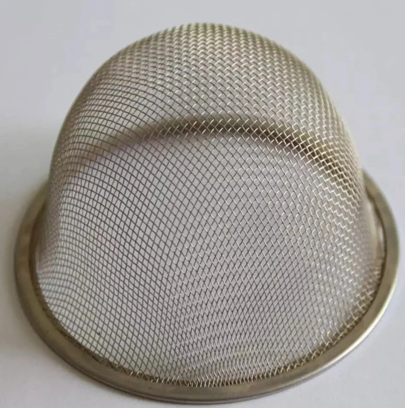 Customized Ss Rimmed Wire Mesh Screen Filter Cap