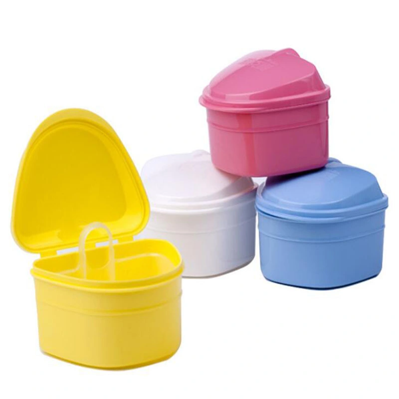 Orthodontic Braces Case Colorful Mouthguard Retainer Case Orthodontic Denture Storage Box