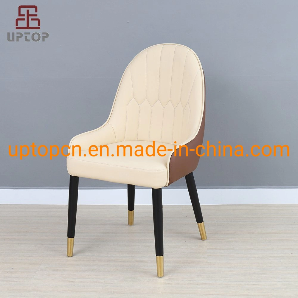 Chaise de loisirs Table de salle à manger Restaurant Meubles en bois massif cadre en métal LEG (SP-EC205)