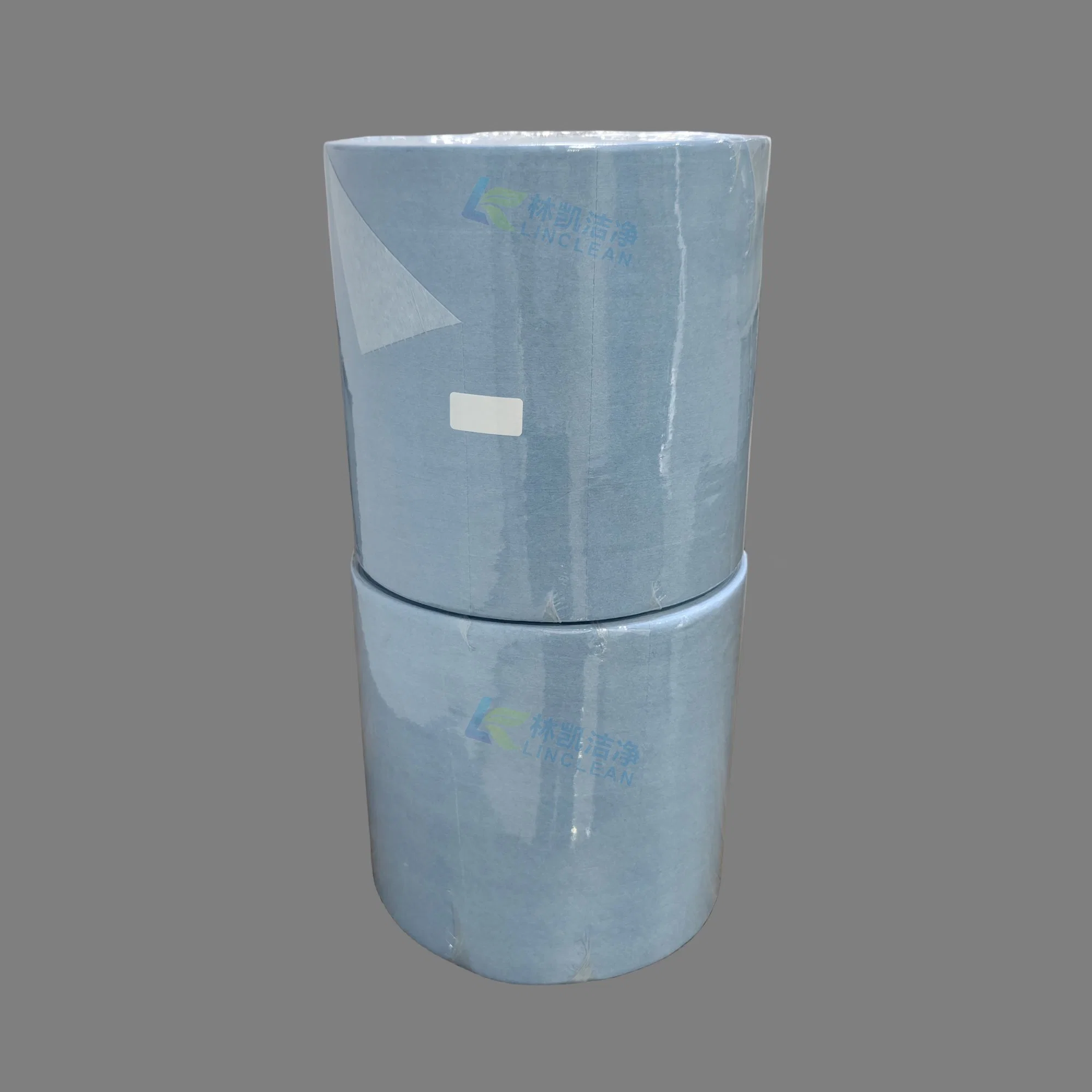 Industrial Rolls Wiping Disposable Blue Enhanced Cleanroom Paper