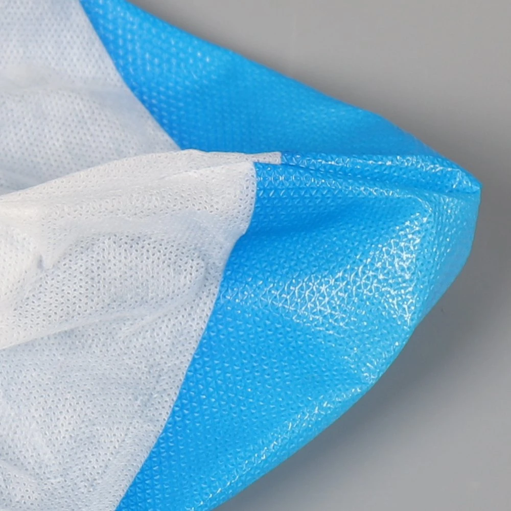 Environmentally Friendly Disposable Dispenser Non Woven PP+CPE Coated Anti-Slip Shoecover