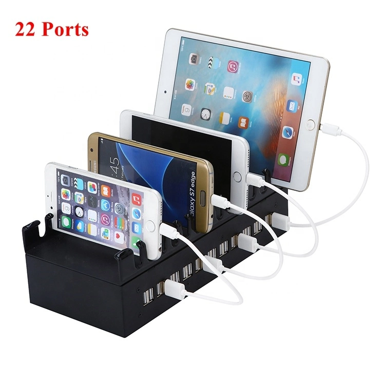 Multi Port USB Wall Charger 125W, 20 Ports Desktop USB Charging Station for Multiple Devices, Travel Portable USB Charger for Cell Phone, Tablet