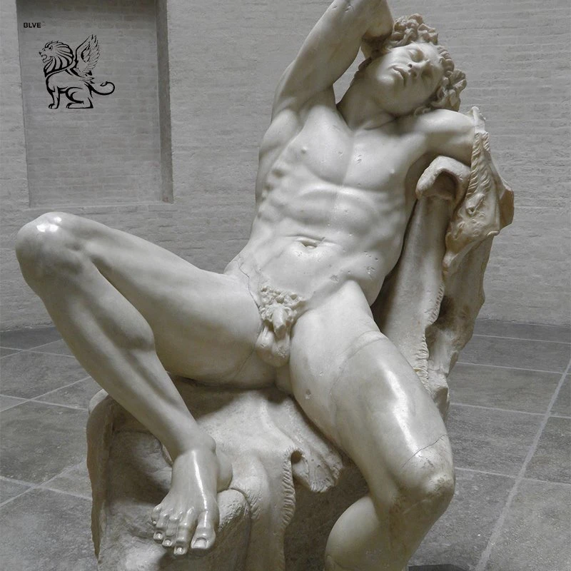 Supplier Greek Marble Stone Nude Male Statue Sculpture Price Mfsg-48