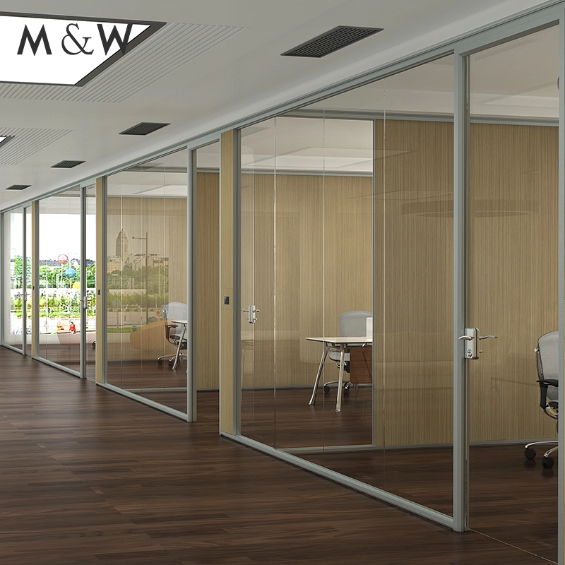 Fabrik Großhandel/Lieferant Aluminium Wand Metall Klares Glas Indoor Glasierte Büro Partition