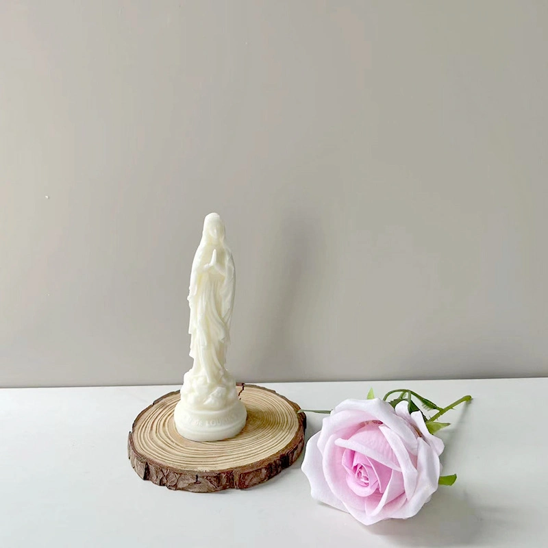 DIY Crystal Drip Goddess Statue Mould Aroma Candle Plaster Ornament Silicone Mould