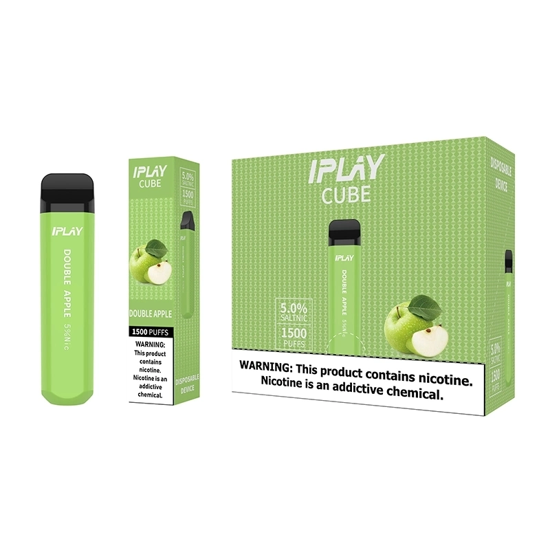 New Product Disposable/Chargeable Vape Pen Nicotine Vaporizer 1500 Puffs Iplay Cube Mini vape