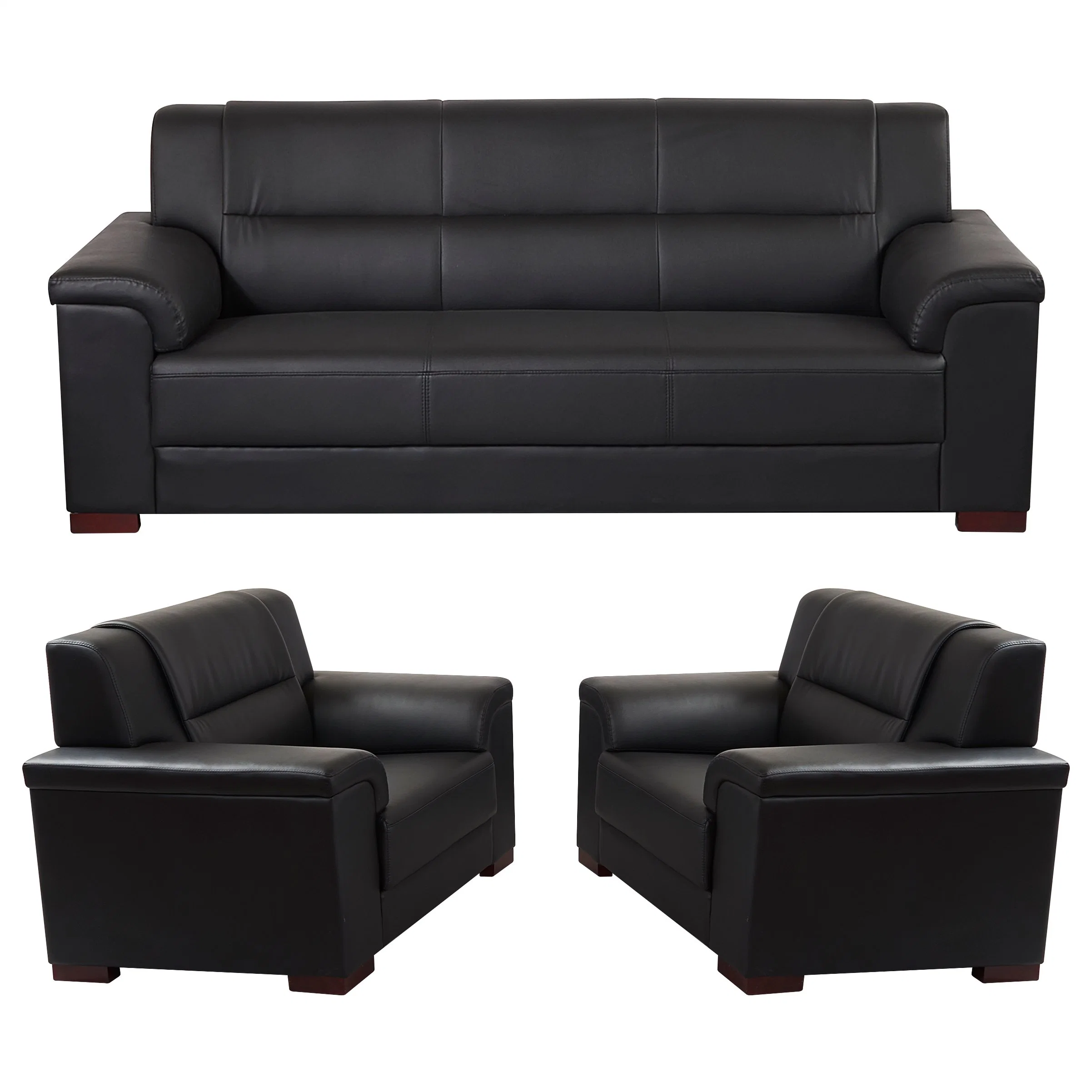 Großhandel/Lieferant moderne sektionale Wohnmöbel PU Leder Recliner Schlafsofa Set Freizeit Wohnzimmer Büro Sektionaltcouch 1 2 3 Sitzsofa