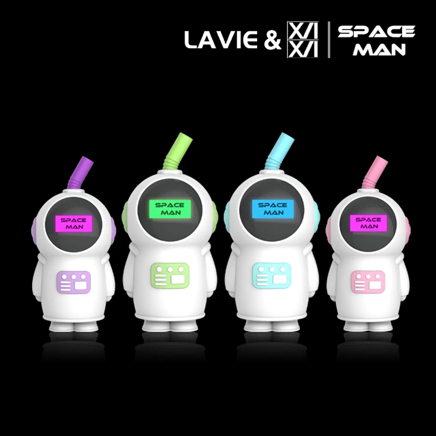 7000 Puffs Einweg-Vape Pen mit Fruchtaromen Elektronische Zigarette Wiederaufladbarer Space Man Lavie 0% 1% 2% 5% Nic Tpd ISO