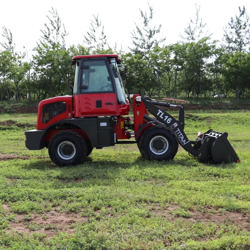 High performance 1.6ton charger loader with 0.8cbm std bucket for earth moving