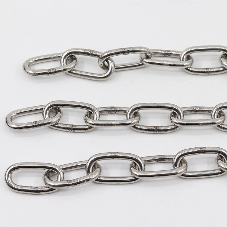 DIN763 DIN764 DIN766 8mm SS316 Stainless Steel Link Chain