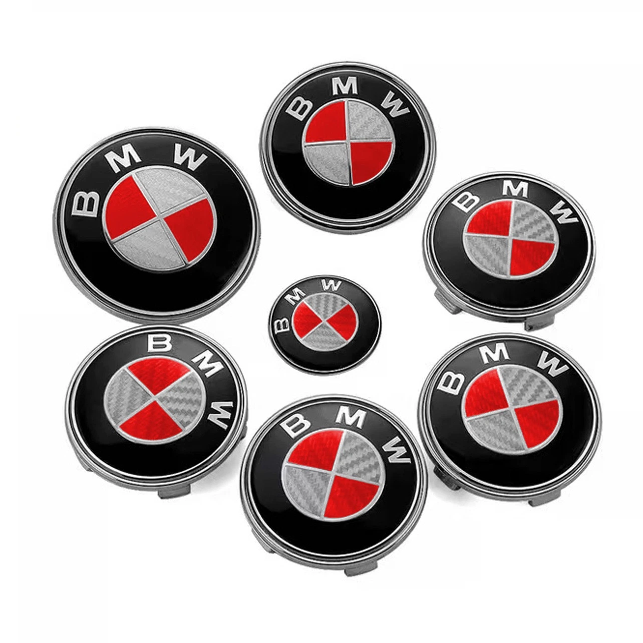 Car Accessories 68mm 10pins ABS Alloy Car Wheel Center Caps Emblem Wheel Decoration Wheel Rims Hub Cap Badge for BMW