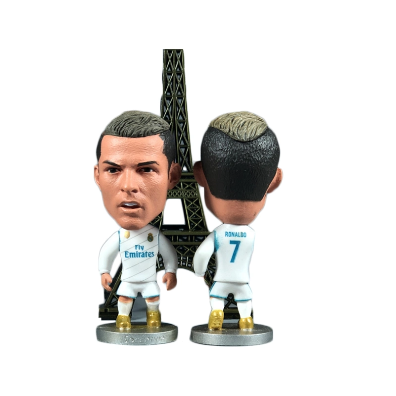 Highly Detailed Plastic Sports Player Movable Figure PVC Football Stars Figure Custom Hot Toys