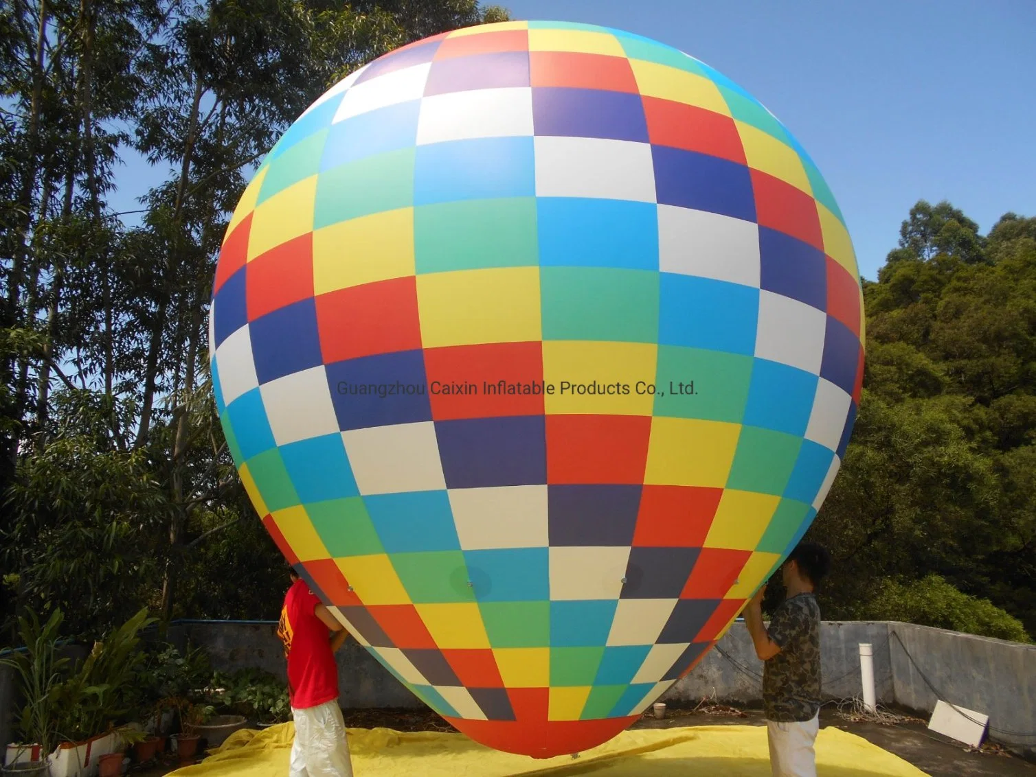 Boyi flotante Publicidad Aire caliente Helio inflable globo