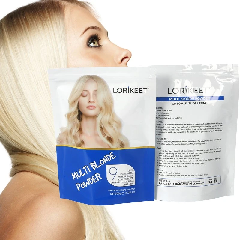 Prix de gros qualité supérieure 500g poudre de blanchiment de cheveux salon professionnel Teintures pour cheveux