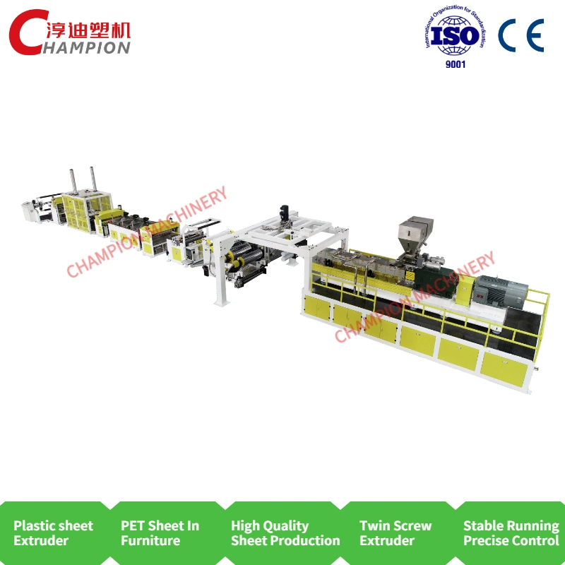 Plastic PET APET PETG PLA PP ABS Sheet Extrusion Production Line Thermoformed Packaging Printing Sheet Making Machine/Plastic Extruder Machine