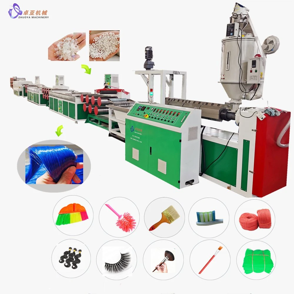 Plastic Filament Extruder Machine Line for Broom/Brush/Rope/Hair/Eyelash/Cosmetic Brush/Paint Brush/Net/Tooth Brush